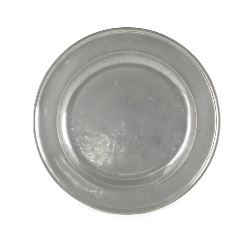 Boston Massachusetts pewter charger