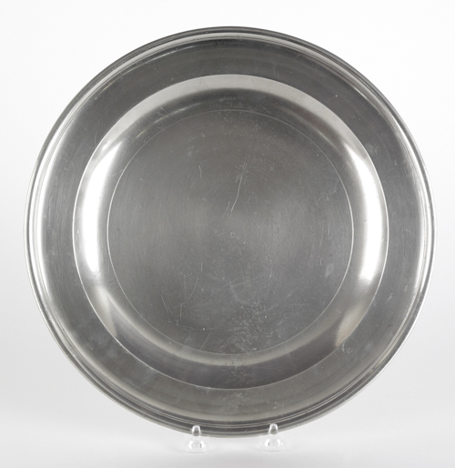 Boston Massachusetts pewter plate