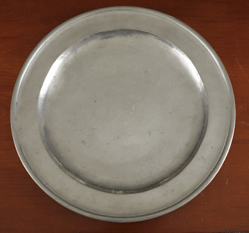 Boston Massachusetts pewter plate