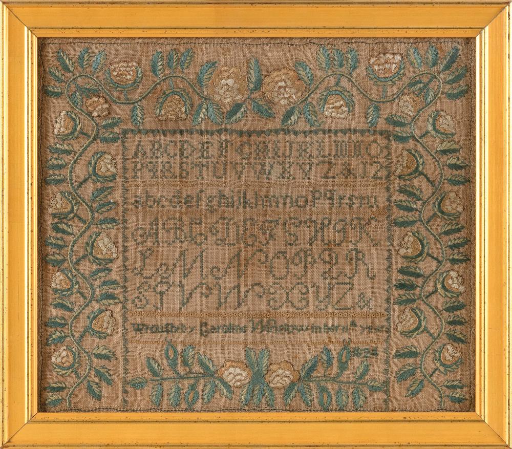 BOSTON NEEDLEWORK SAMPLER AND