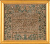 BOSTON NEEDLEWORK SAMPLER AND