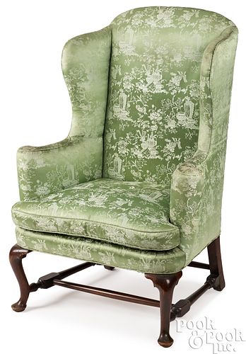 BOSTON QUEEN ANNE MAHOGANY EASY