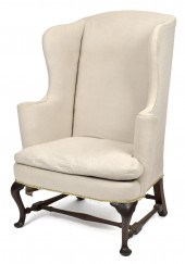 BOSTON QUEEN ANNE WING CHAIR,