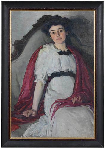 BOSTON SCHOOL LADY IN WHITE(early
