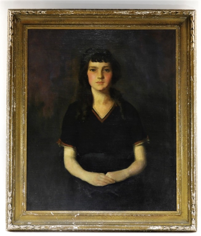 BOSTON SCHOOL PORTRAIT PAINTING