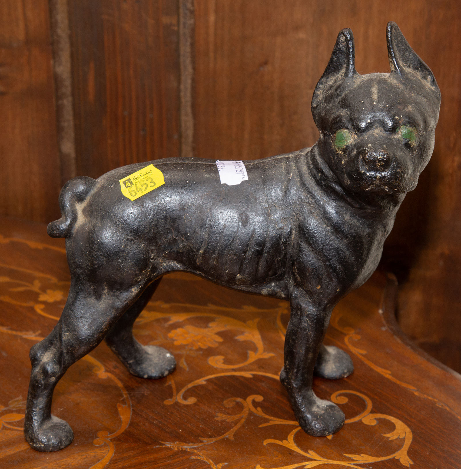 BOSTON TERRIER CAST IRON DOOR