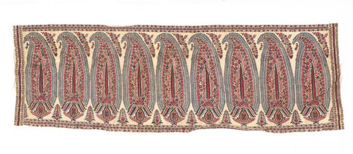 BOTEH TEXTILE PANEL, INDIA KASHMIR,