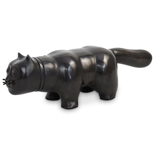 BOTERO STYLE CAT BRONZE