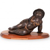 BOTERO STYLE FEMALE BRONZE STA