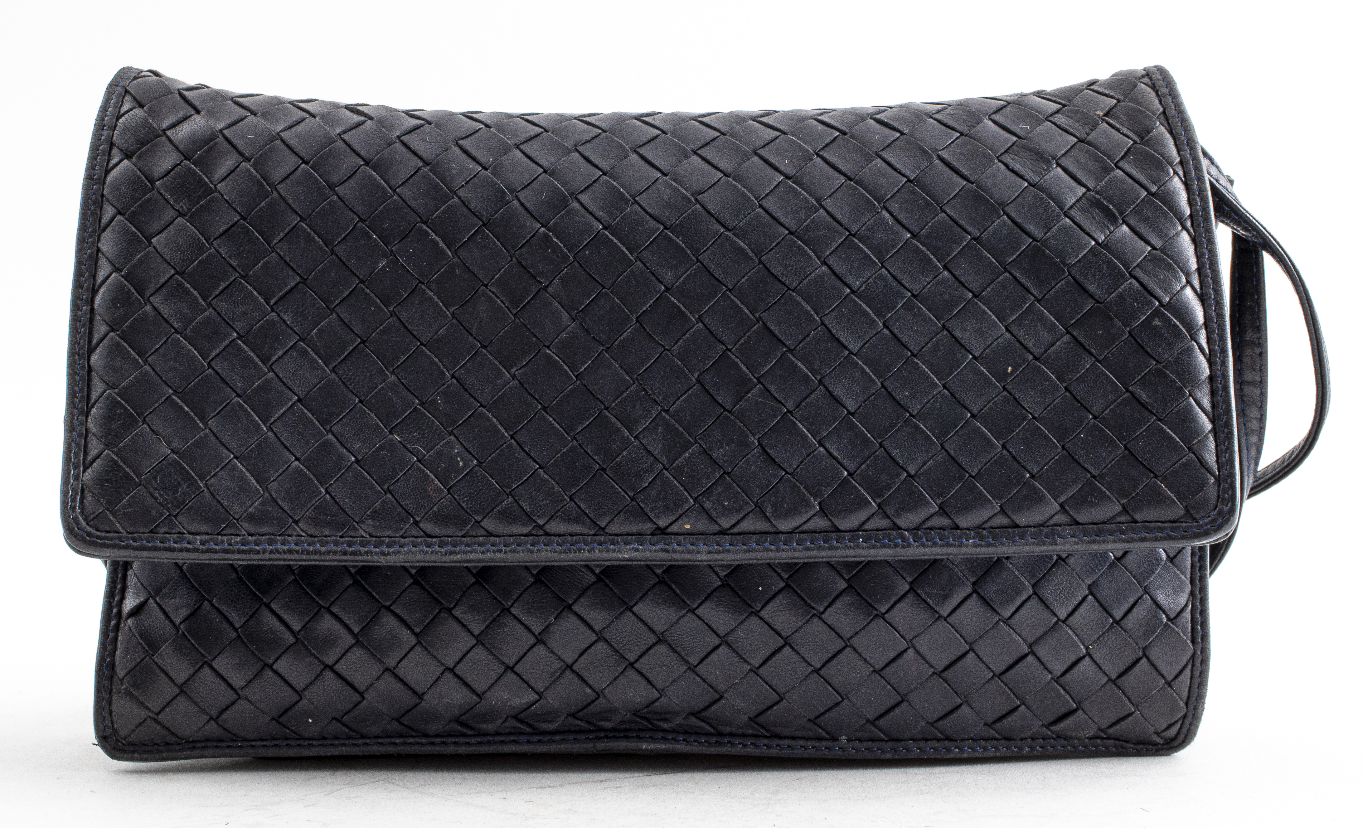 BOTTEGA VENETA BLUE LEATHER