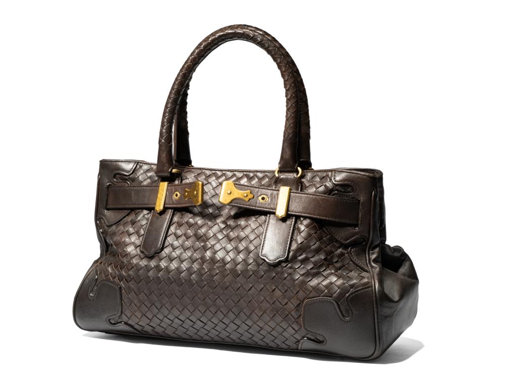 BOTTEGA VENETA BROWN WOVEN