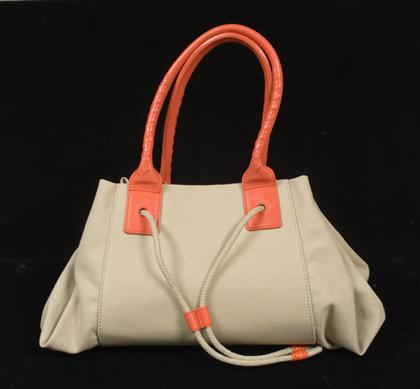 Bottega Veneta canvas tote shaped