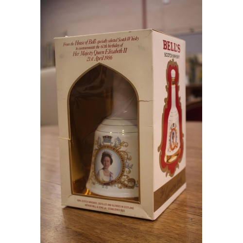 Bottle of Bells scotch whiskey