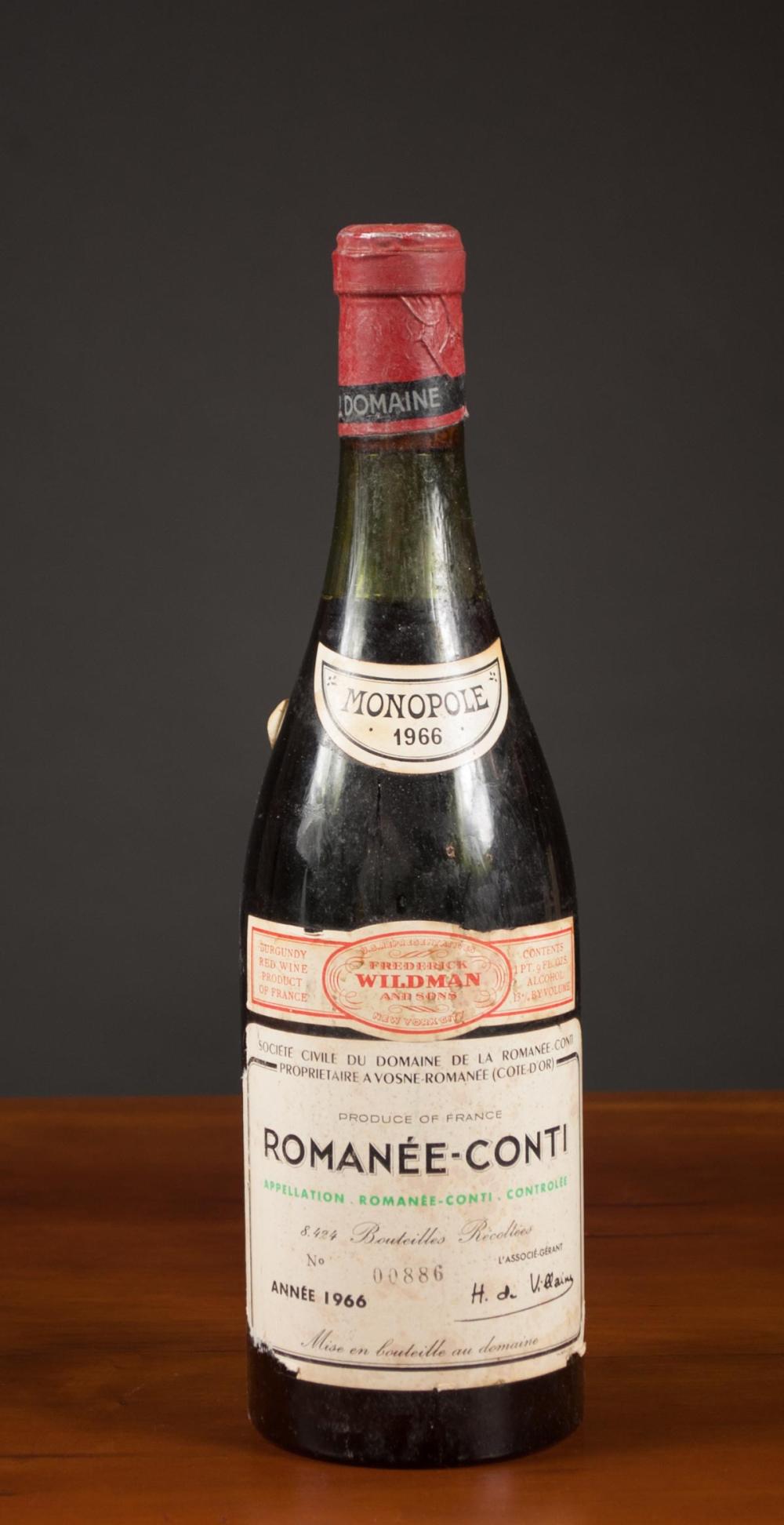 BOTTLE OF VINTAGE FRENCH RED