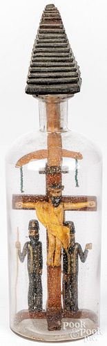 BOTTLE WHIMSEY<br>Folk art Cru