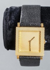 BOUCHERON 18K YELLOW GOLD SQUA