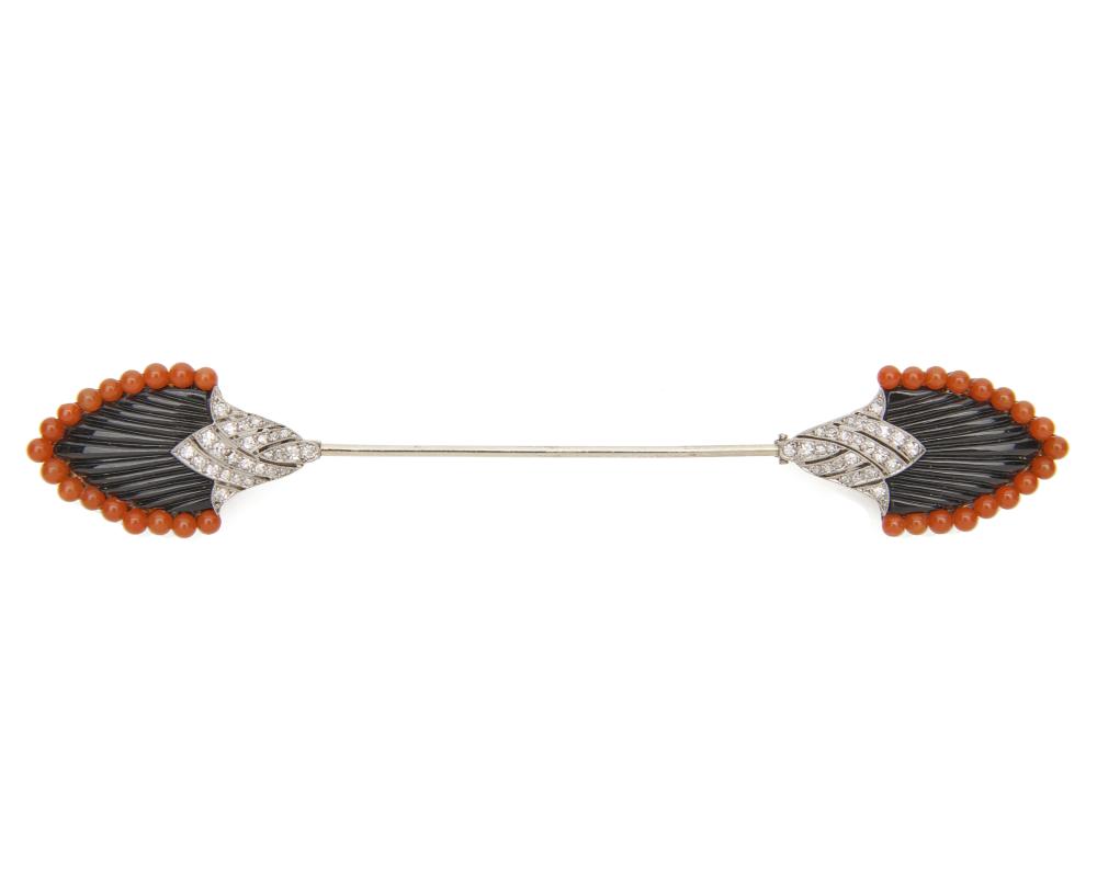 BOUCHERON PLATINUM, ONYX, CORAL,