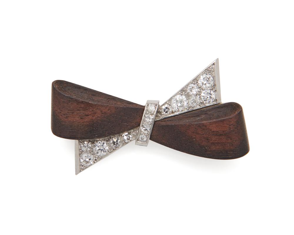 BOUCHERON PLATINUM, WOOD, AND