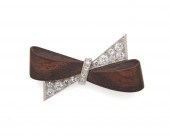 BOUCHERON PLATINUM, WOOD, AND