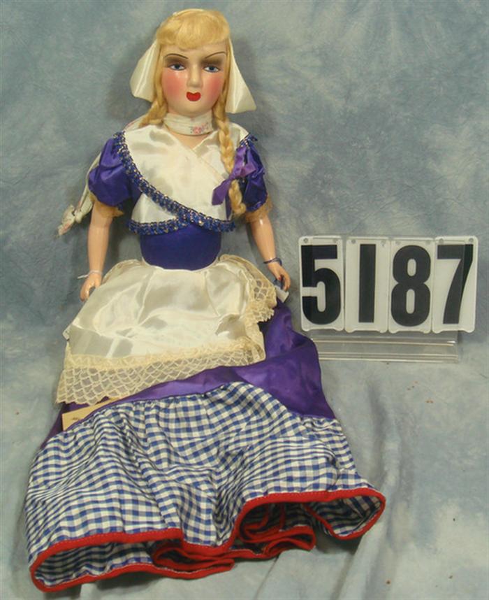Boudoir Bed doll, 26 inches tall,
