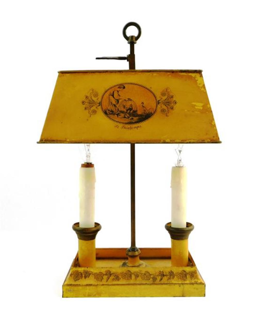 BOUILLOTTE DESK LAMP, RECTANGULAR