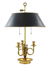 BOUILLOTTE FORM LAMP, 20TH C.,