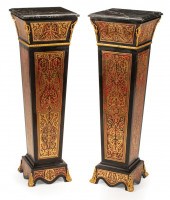 BOULLE-STYLE EBONIZED, BRONZE-