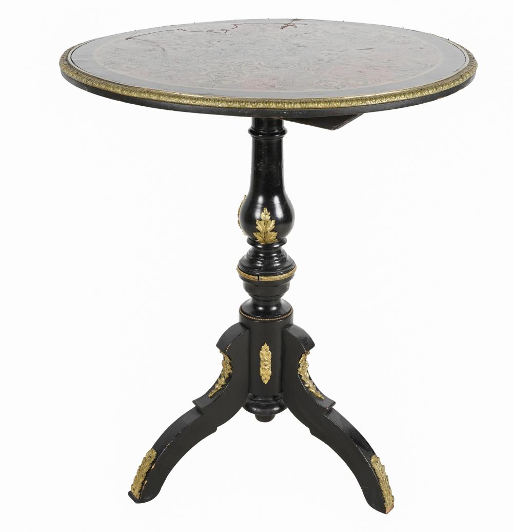 BOULLE-STYLE INLAID BONIZED