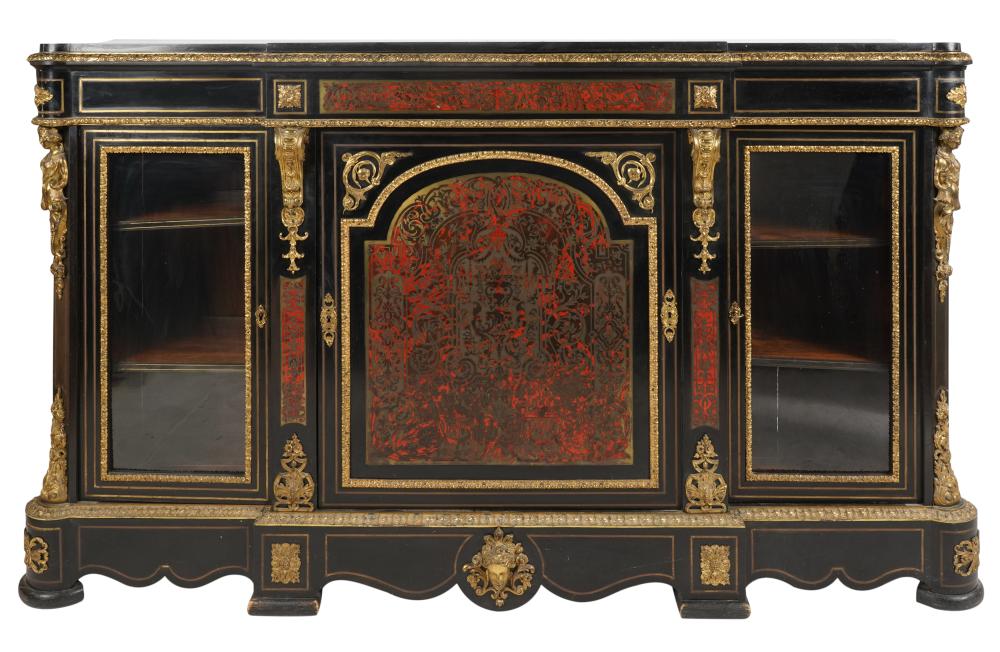 BOULLE-STYLE MARQUETRY BUFFET