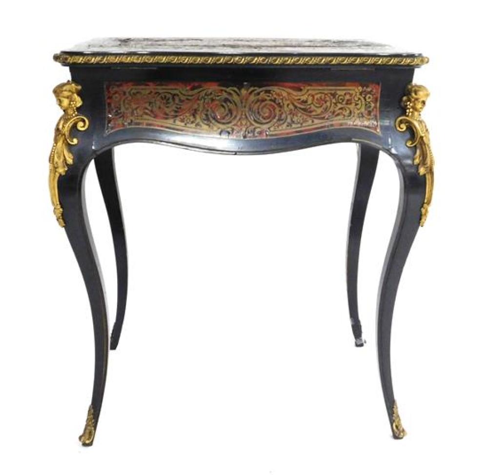 BOULLE VANITY TABLE, BRASS FILIGREE