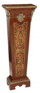 BOULLE WORK STYLE PEDESTAL/ ST
