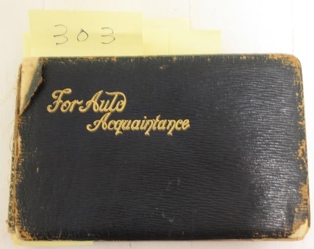 BOUND AUTO ACQUAINTANCE BOOK WITH
