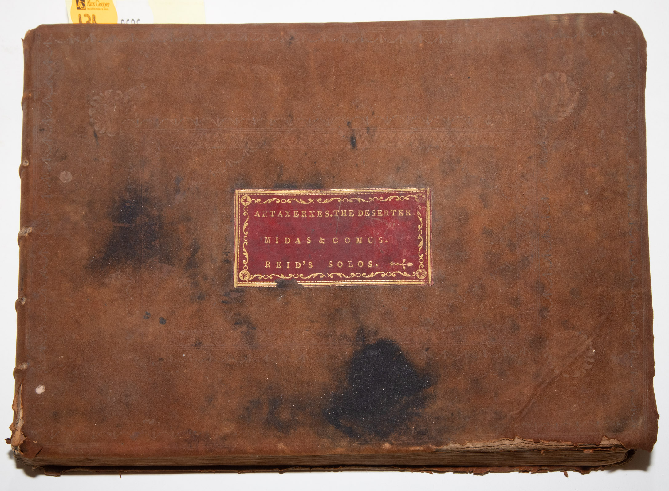 BOUND VOLUME OF MUSIC, LATE 18TH