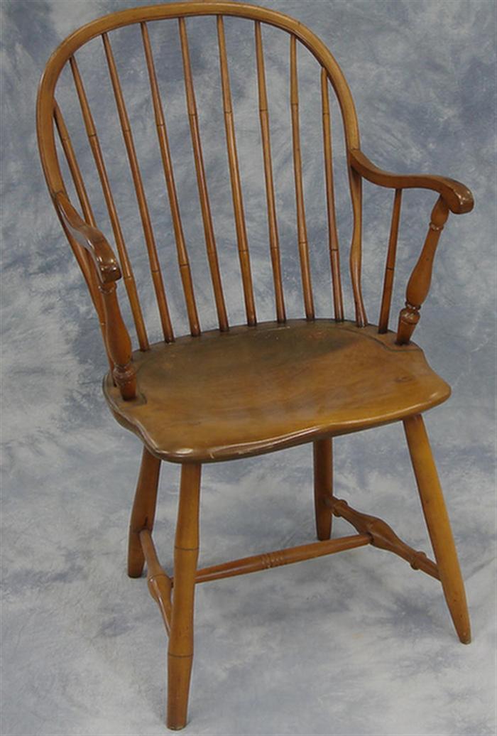 Bow back Windsor armchair, bamboo