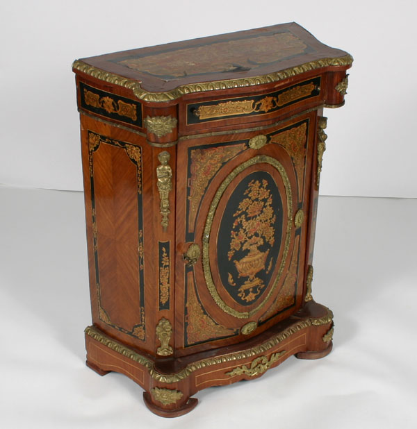 Bow front cabinet; decorative