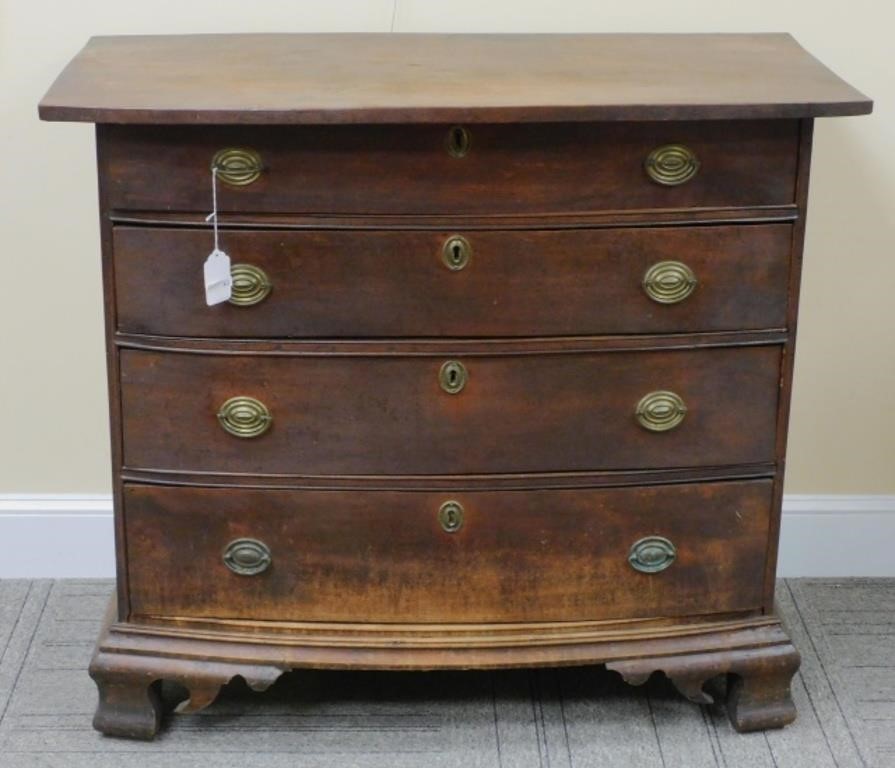 BOW FRONT CONNECTICUT CHIPPENDALE