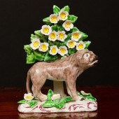 BOW PORCELAIN BOCAGE WITH LION