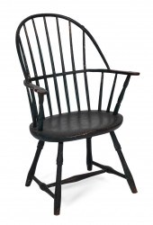 BOWBACK WINDSOR ARMCHAIR LATE