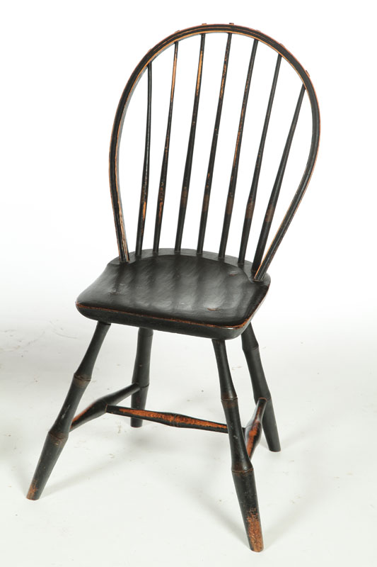 BOWBACK WINDSOR SIDE CHAIR. 