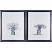 BOWEN BOSHIER, PAIR LARGE PRIN