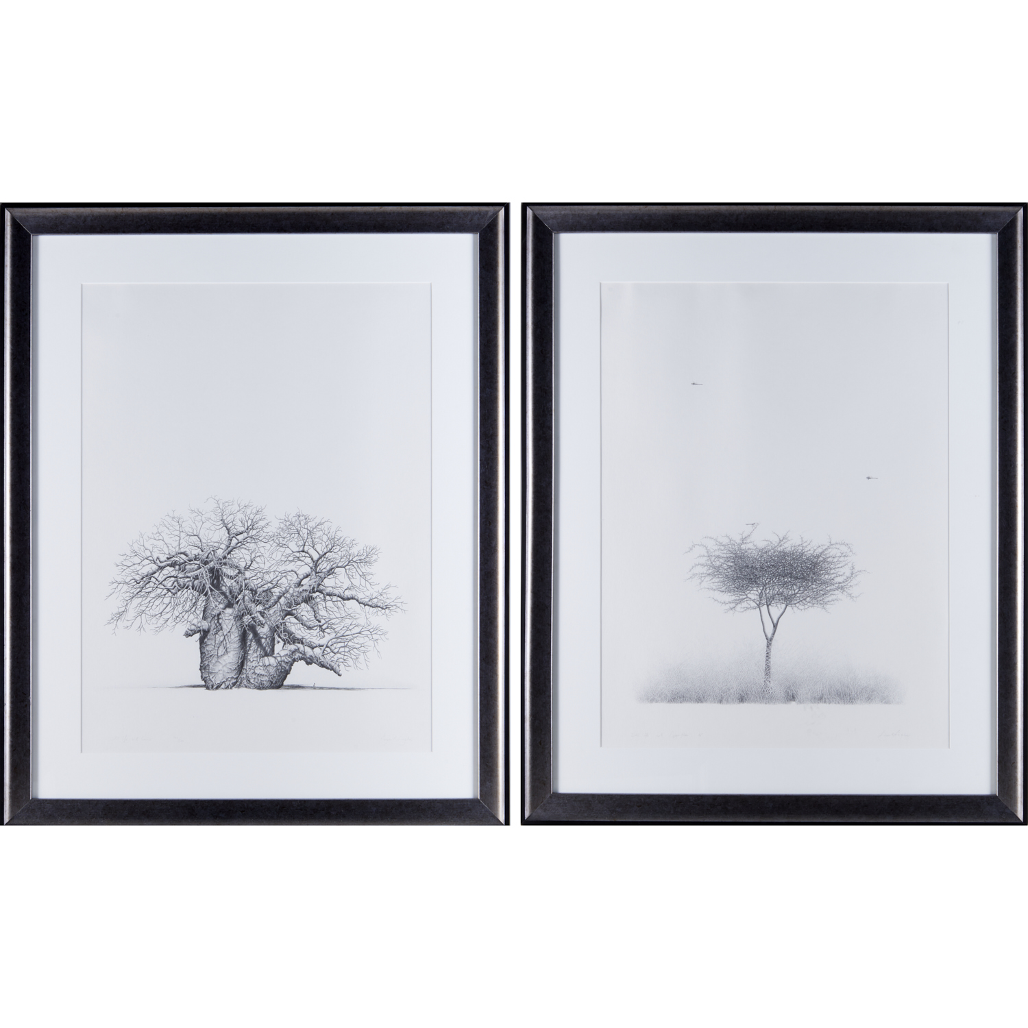 BOWEN BOSHIER, PAIR LARGE PRINTS,