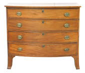 +BOWFRONT FOUR DRAWER CHEST, A