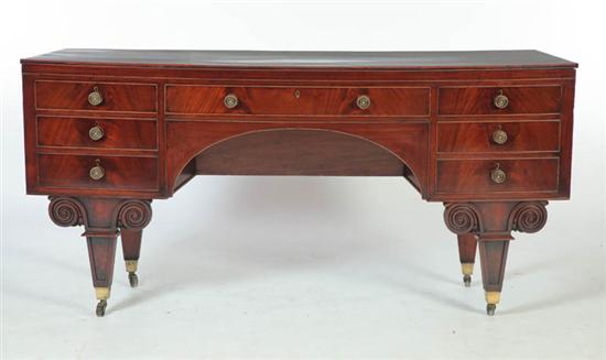 BOWFRONT SIDEBOARD.  Continental 