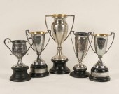 Bowling trophies; Red Men Lodg