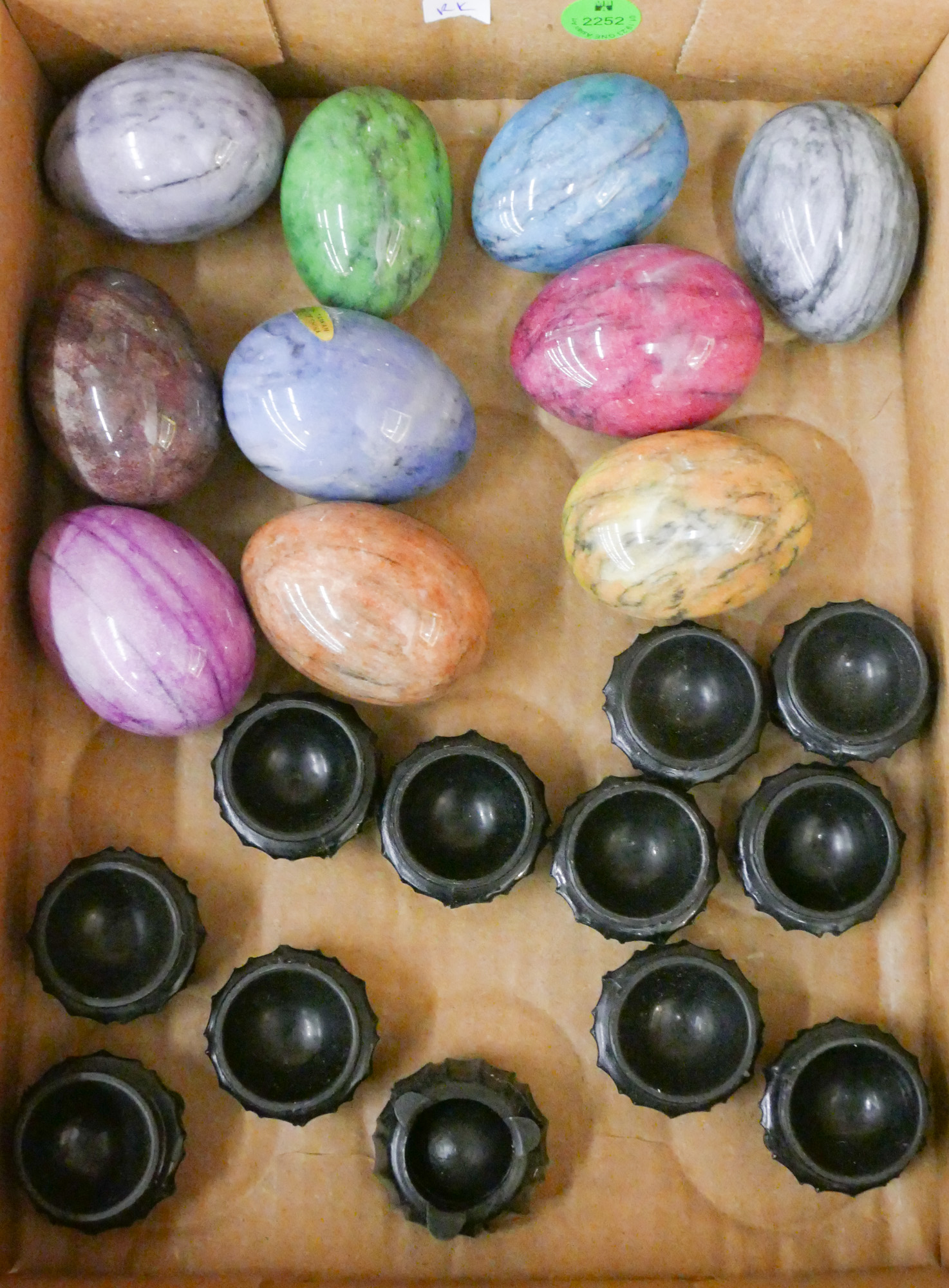 Box 10pc Chinese Stone Eggs with