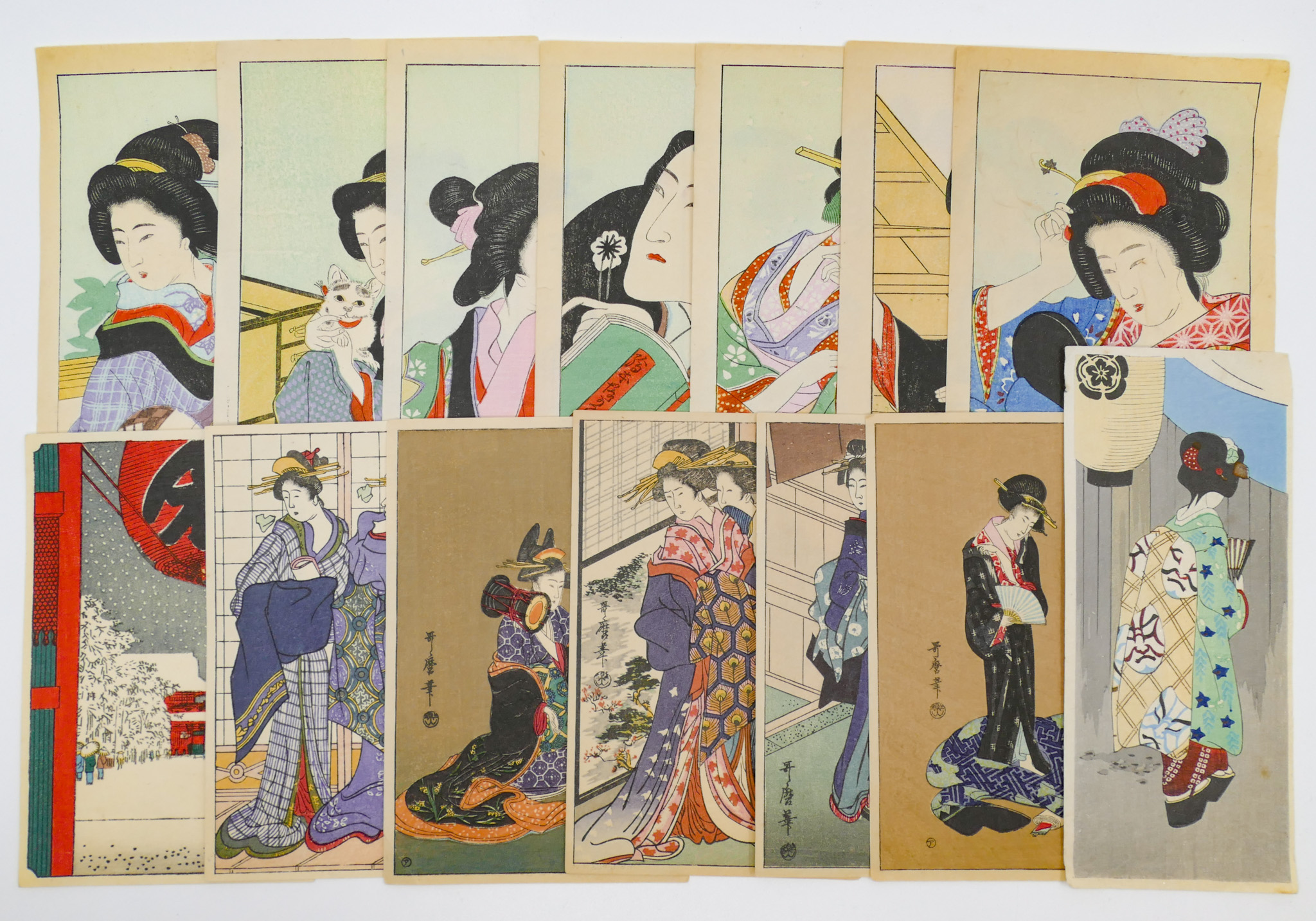 Box 14pc Old Japanese Small