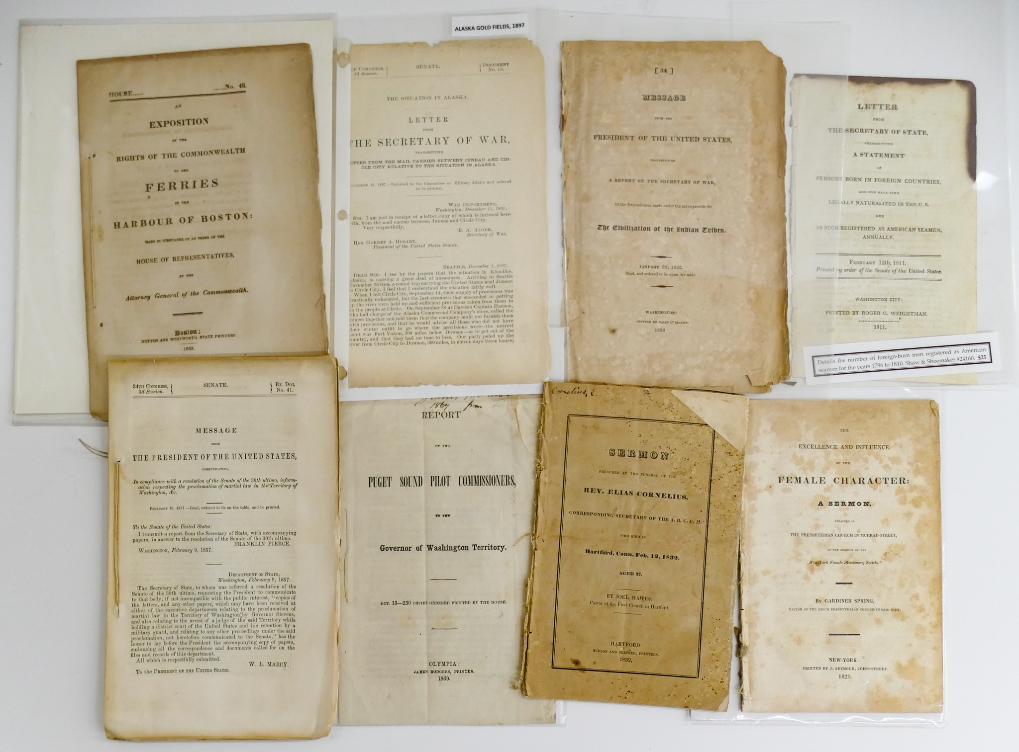 Box 16pc Antique US & British