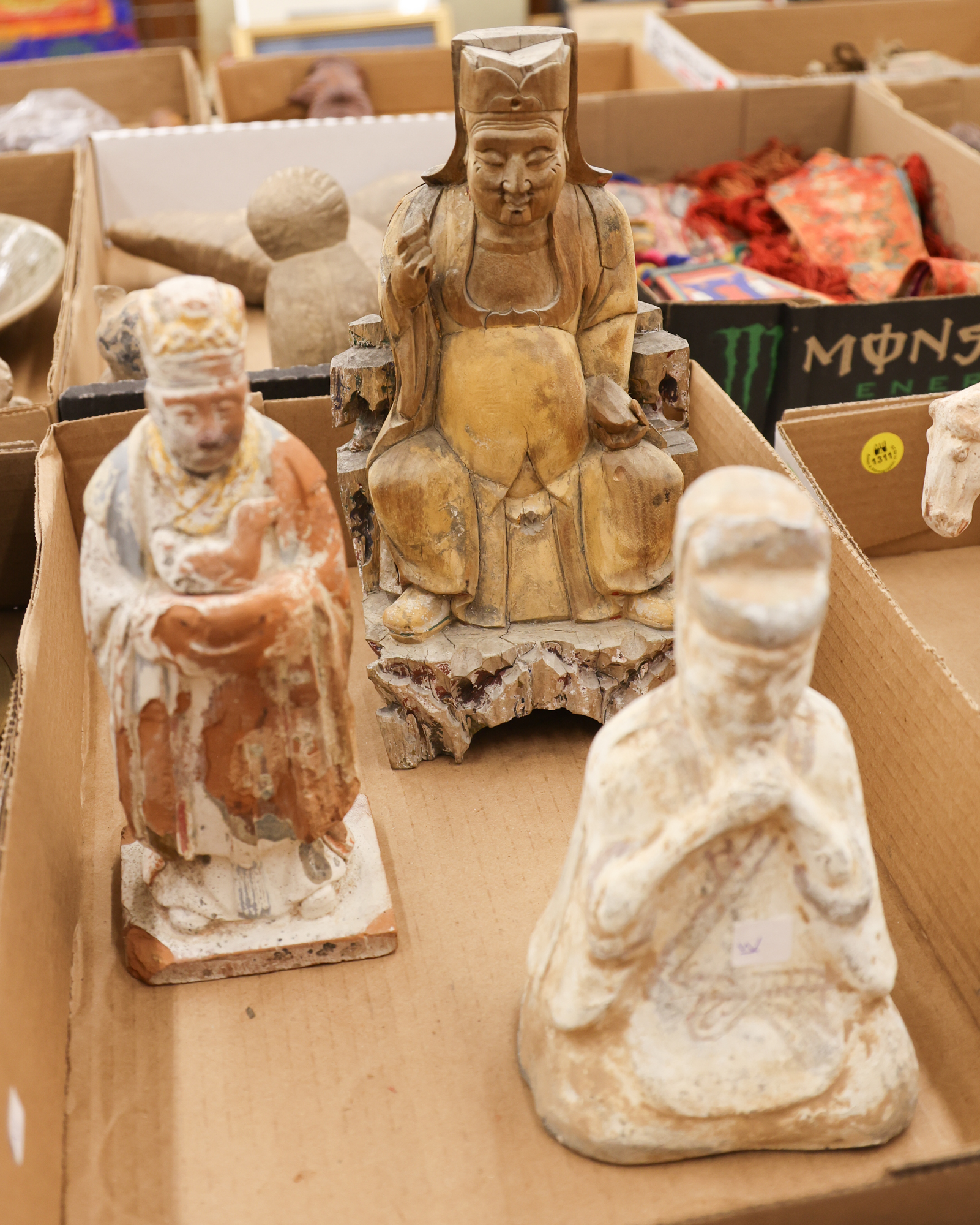 Box 3pc Ancient Chinese Wood &