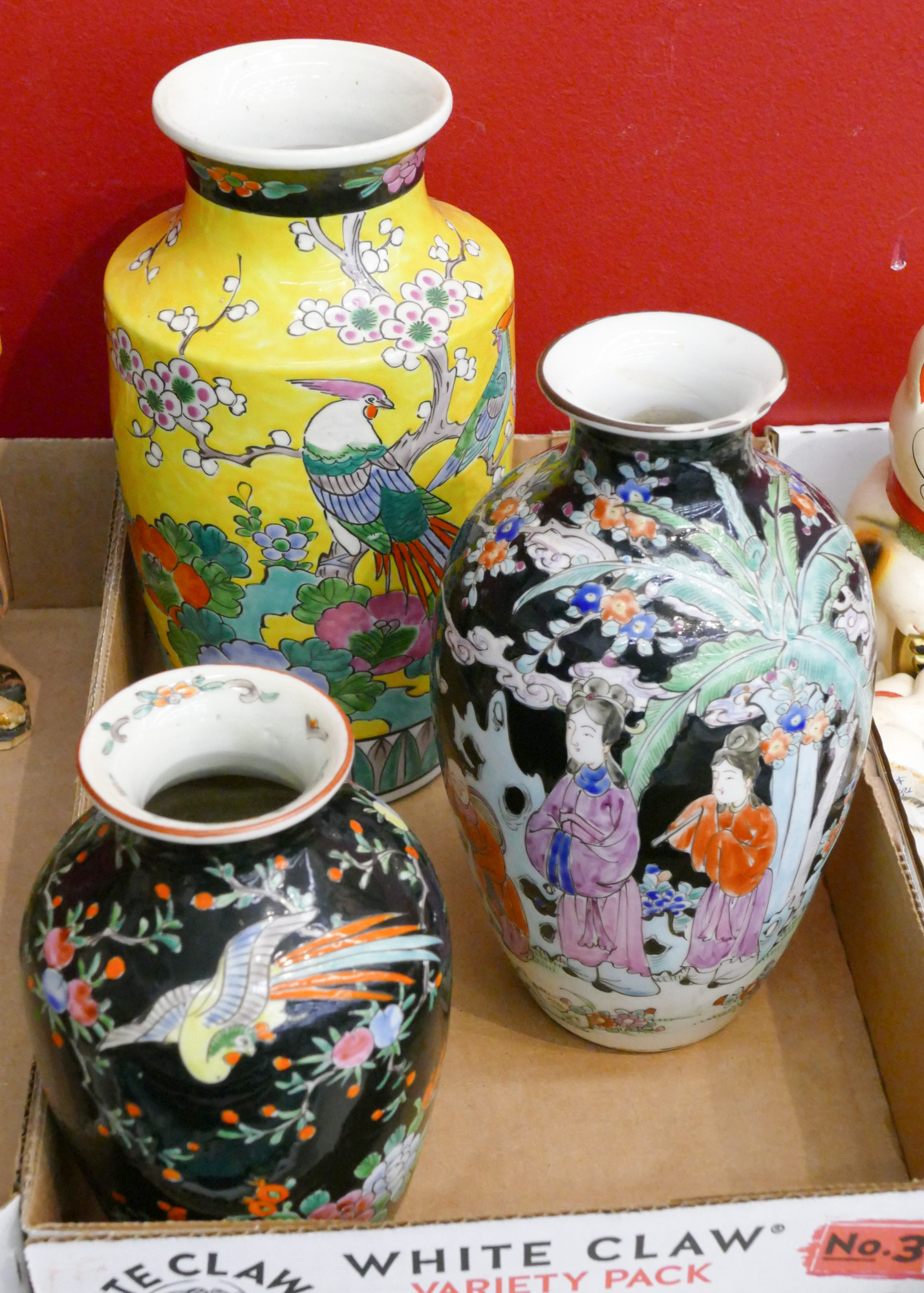 Box 3pc Japanese Deco Porcelain