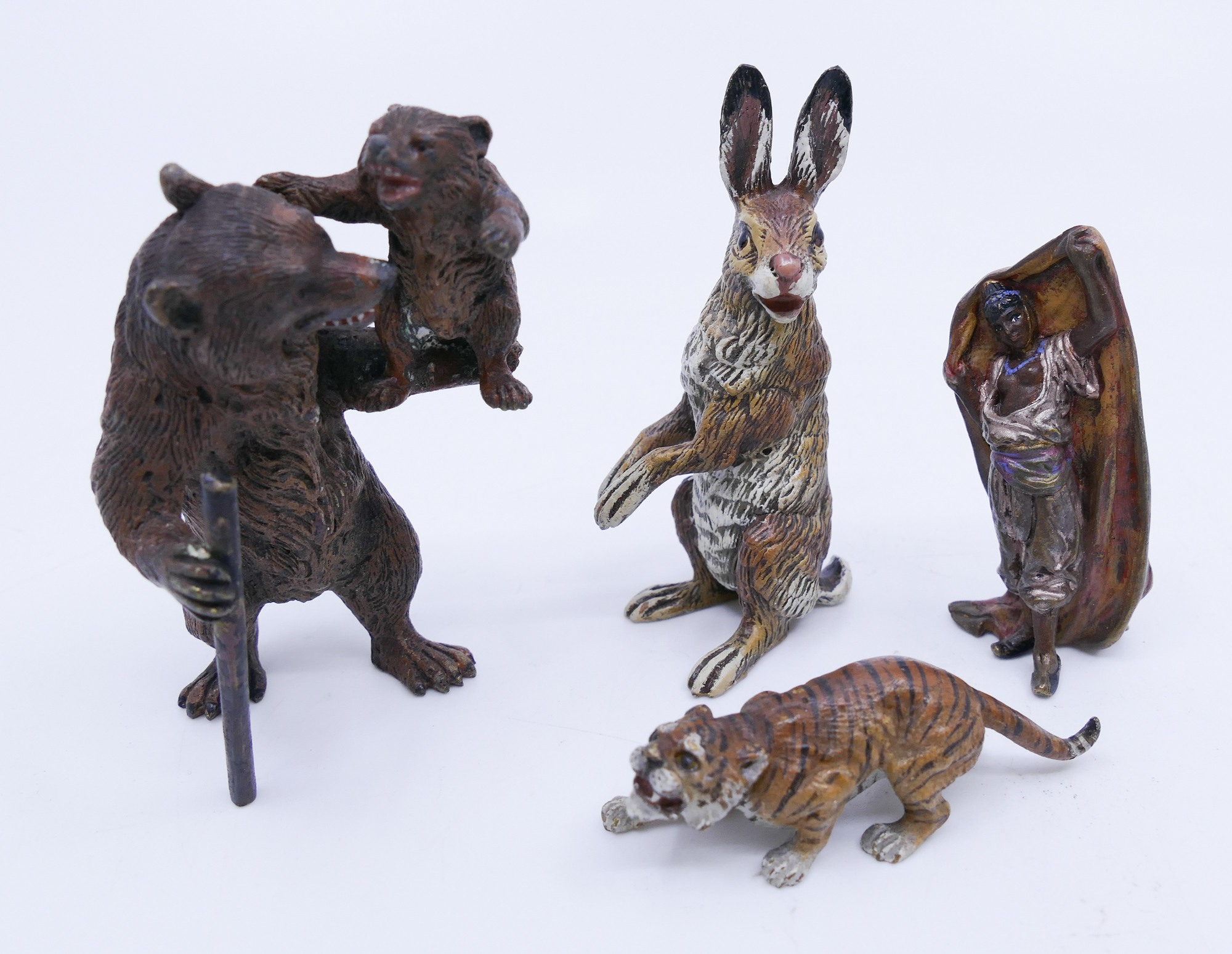 Box 4pc Antique Vienna Bronze